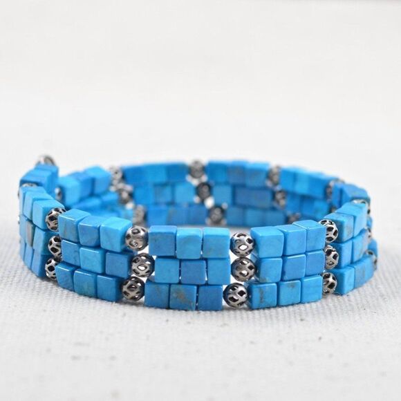 Turquoise Wrap Bracelet  - Picture 1 of 3